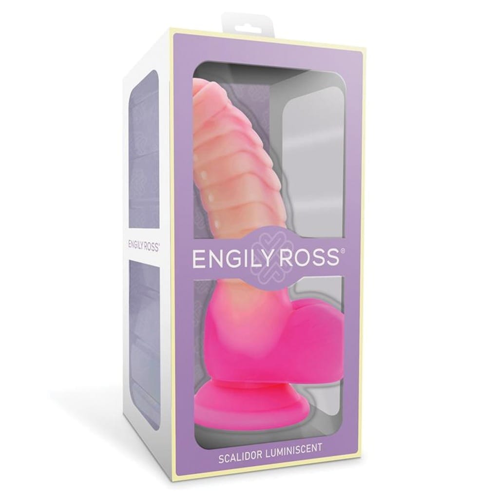 Engily Ross – Scalidor Luminiscent Monster Dildo met Ballen Verpakking