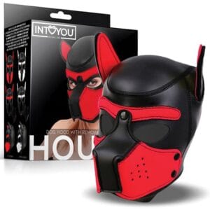 INTOYOU - Dog Mask Rood/Zwart