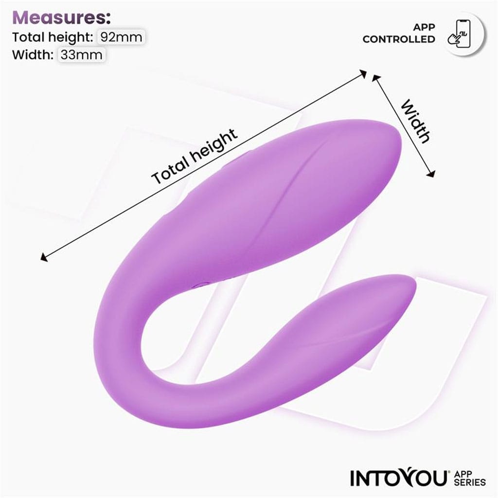 INTOYOU - Handsfree Koppel Vibrator met App lengte