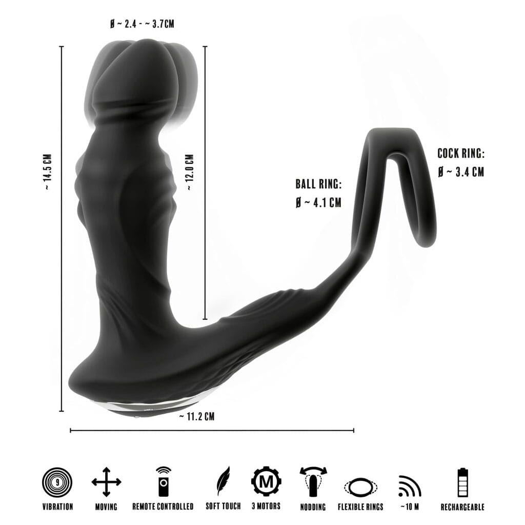 Rebel - Prostaat Vibrator met Bewegende Kop info