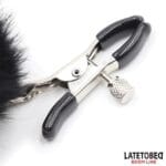 Latetobed - Puffy Tepelklemmen Zwart verstelbaar