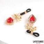 Latetobed – Tepelklemmen met Rood Hartje beide kanten