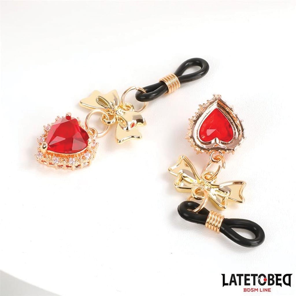 Latetobed – Tepelklemmen met Rood Hartje beide kanten