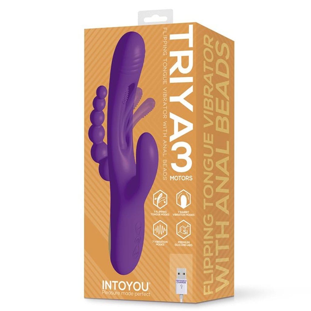 INTOYOU - Triya Flipping Tong Rabbit Vibrator met Anaalkralen doosje