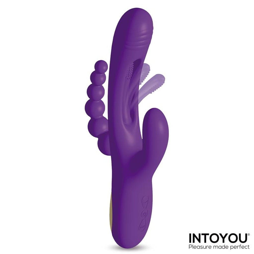 INTOYOU - Triya Flipping Tong Rabbit Vibrator met Anaalkralen gebruik
