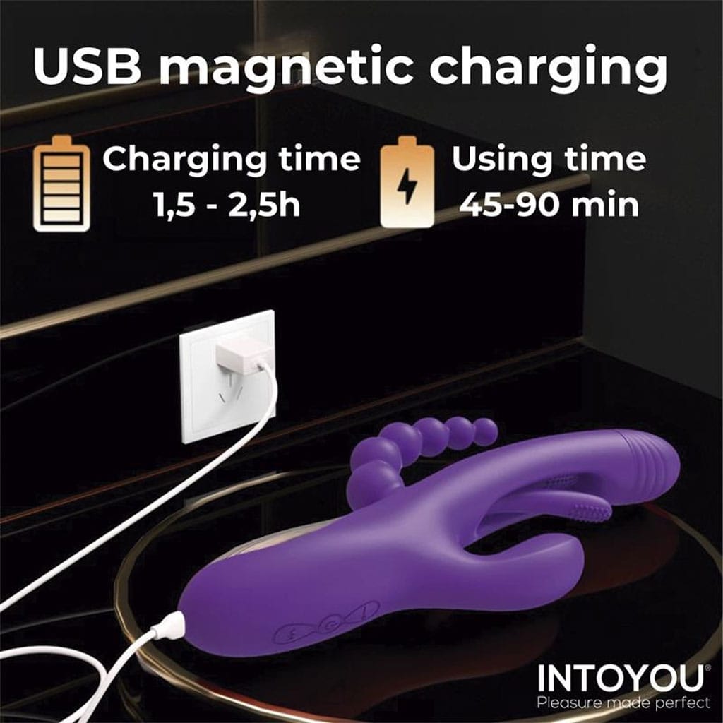 INTOYOU - Triya Flipping Tong Rabbit Vibrator met Anaalkralen oplader