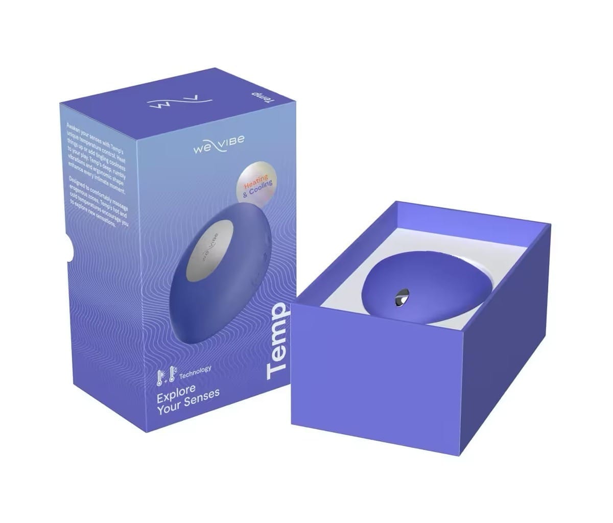 we-vibe temp blauw warm koud opleg vibrator