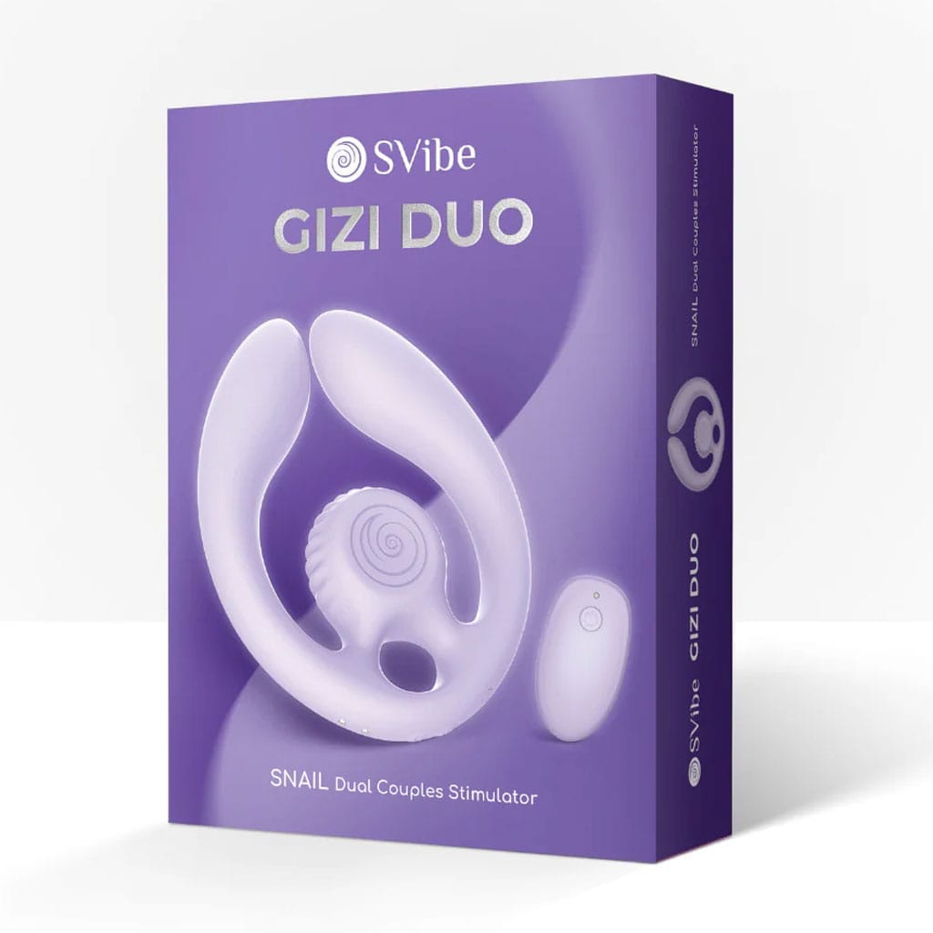SVibe - Gizi Duo Snail Koppel Vibrator - Lila verpakking