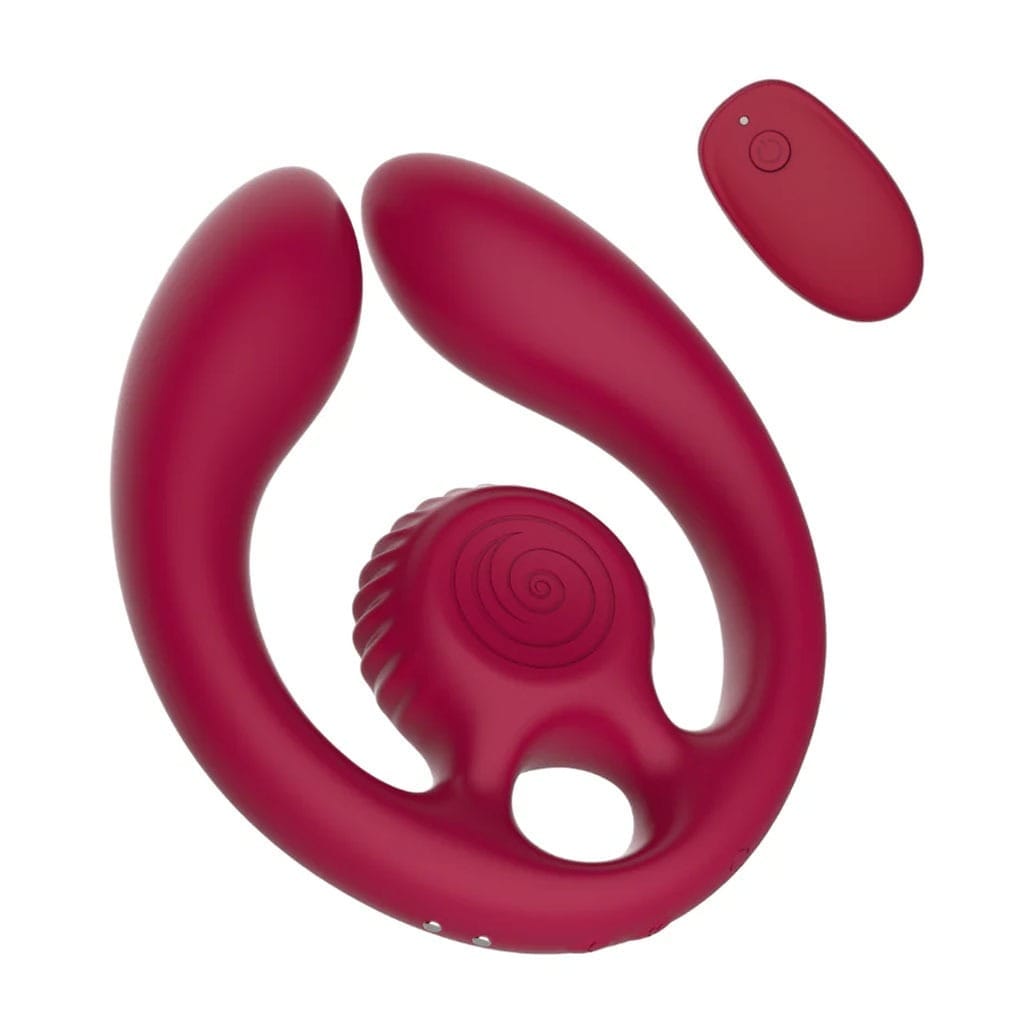 SVibe – Gizi Duo Snail Koppel Vibrator – Rood