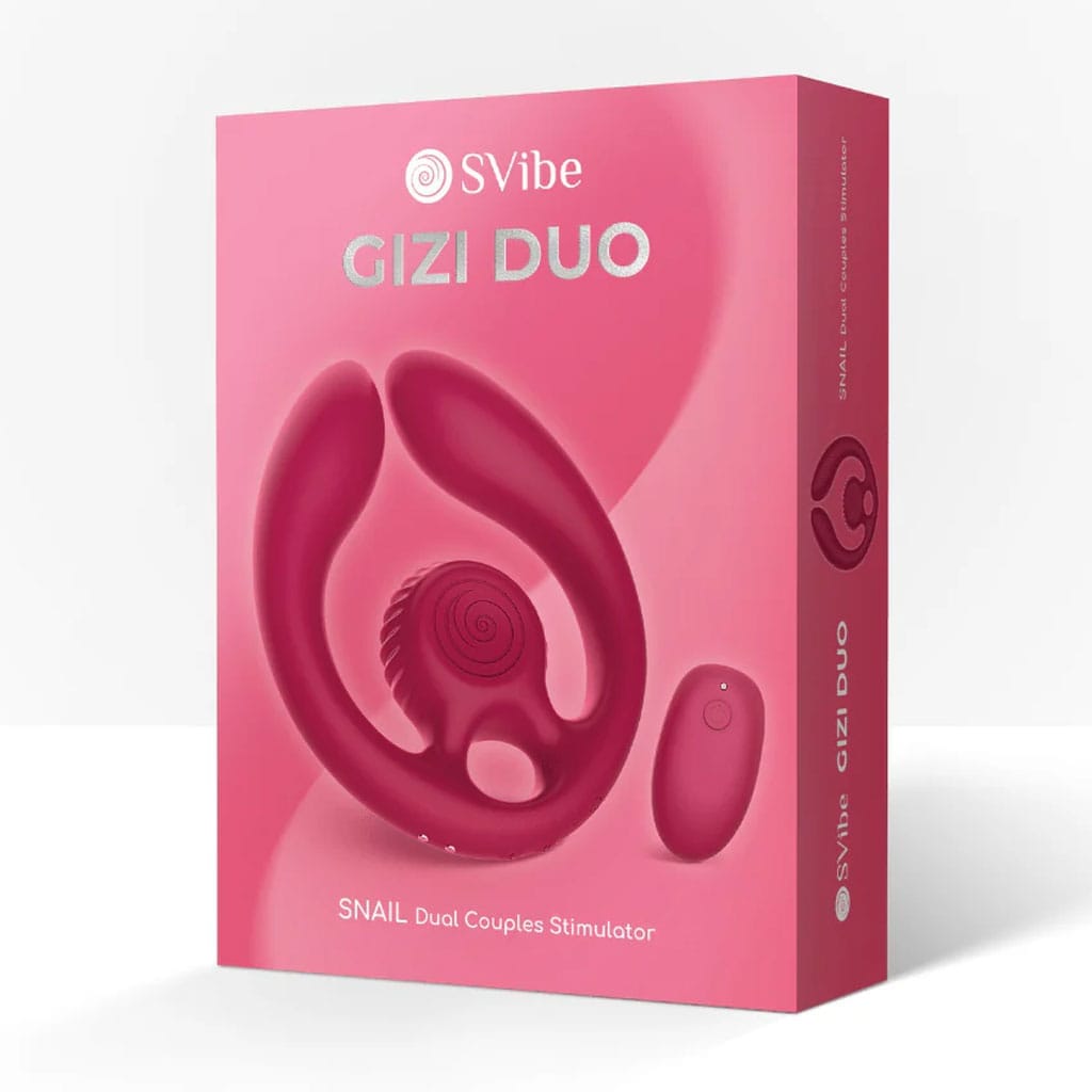SVibe - Gizi Duo Snail Koppel Vibrator - Rood doos