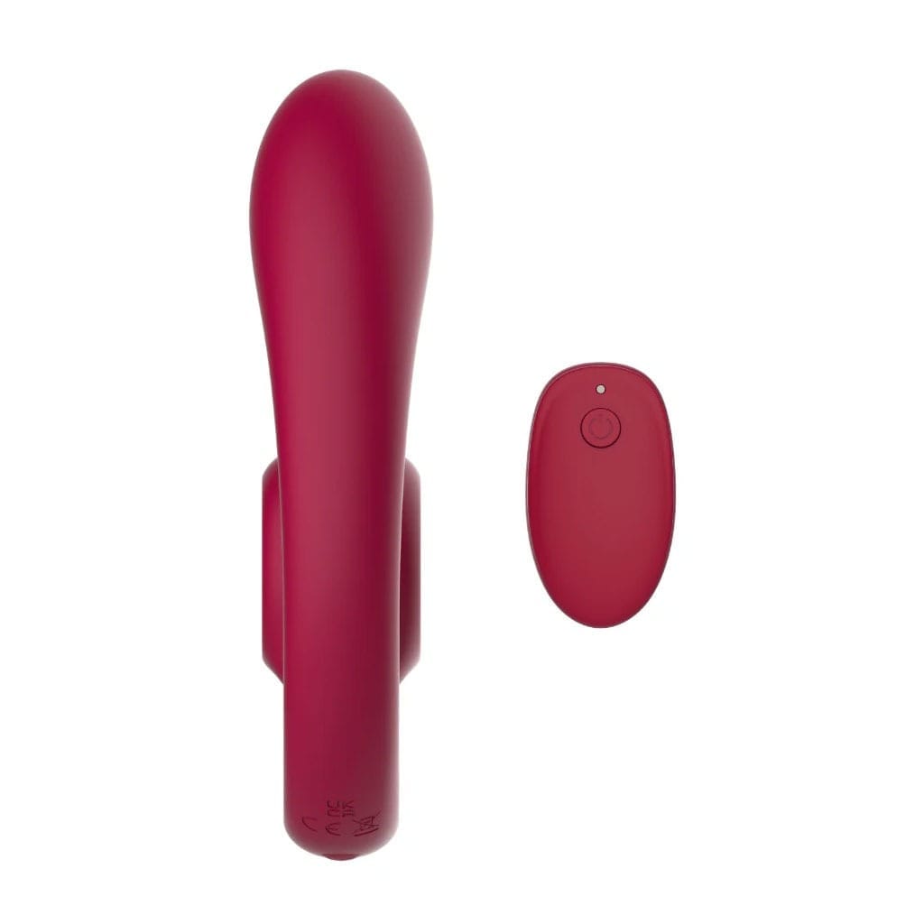 SVibe - Gizi Duo Snail Koppel Vibrator - Rood bedienbaar