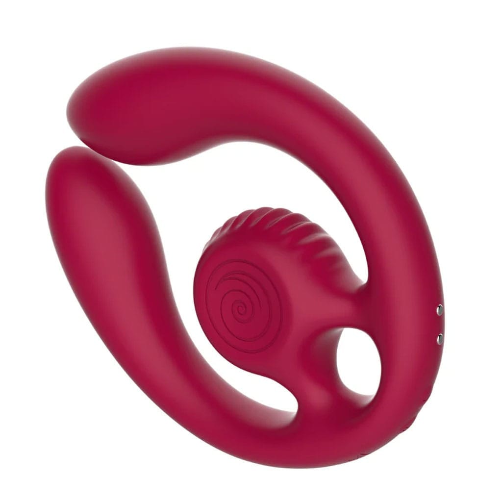 SVibe - Gizi Duo Snail Koppel Vibrator - Rood laden