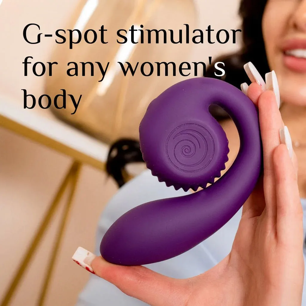 SVibe - Snail Gizi Dual G-Spot Vibrator - Paars gebruik