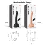 Strap-On-Me - Squirting Cum Dildo Zwart maten