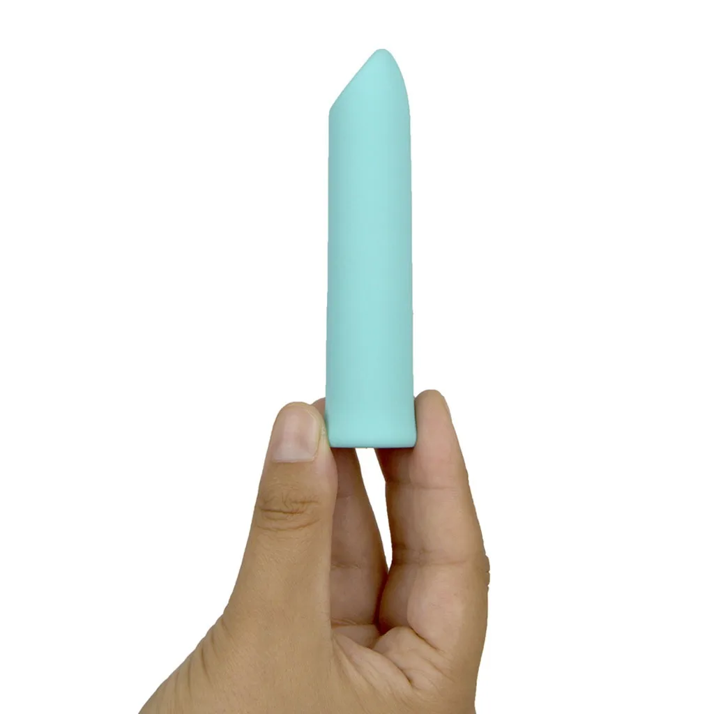S Pleasures - Velvet Bullet Vibrator Mint hand