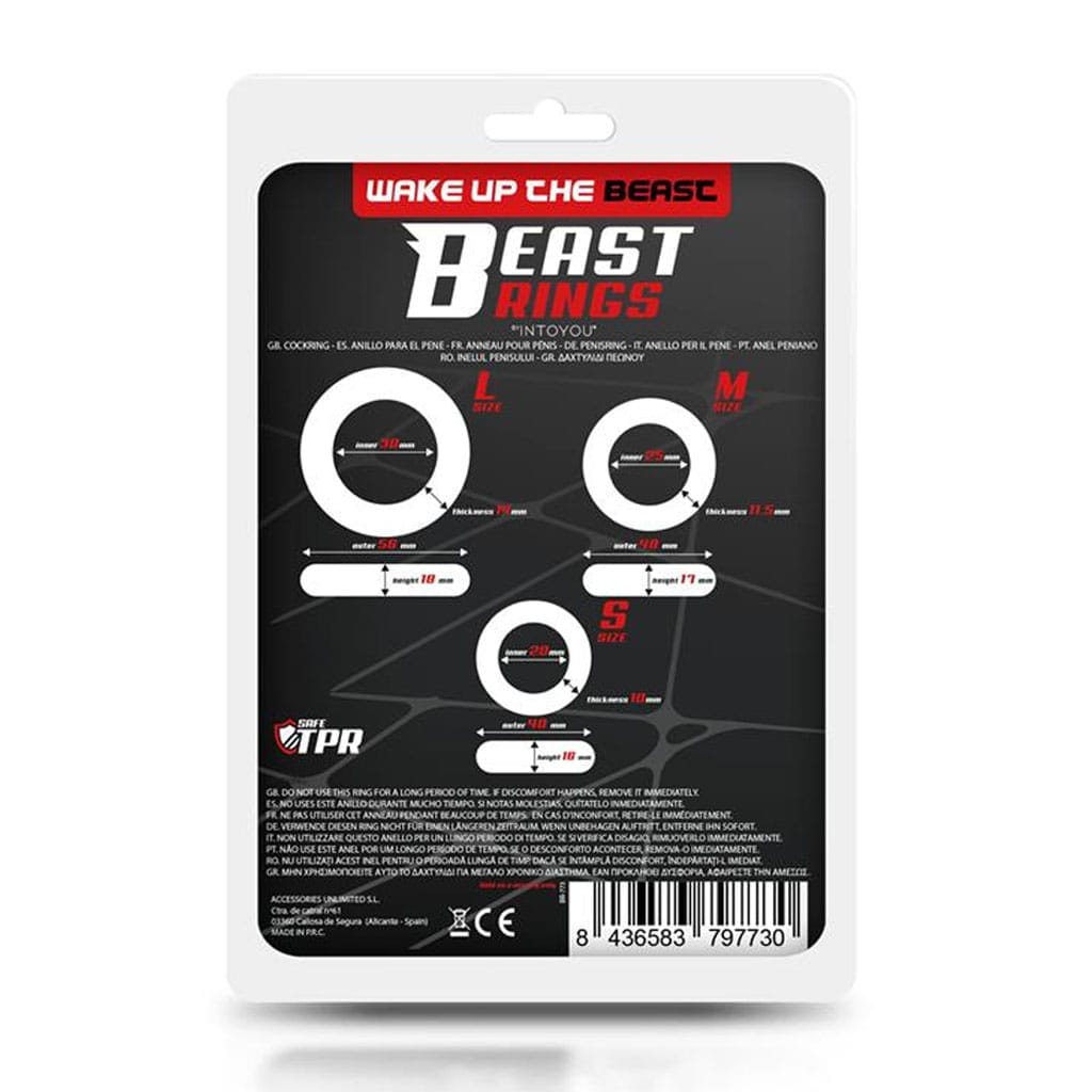 Beast Rings - Cockring Set met 3 Maten kopen