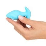 Cuties - Vibrerende Mini Buttplug Blauw hand