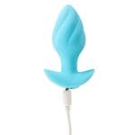 Cuties - Vibrerende Mini Buttplug Blauw oplader