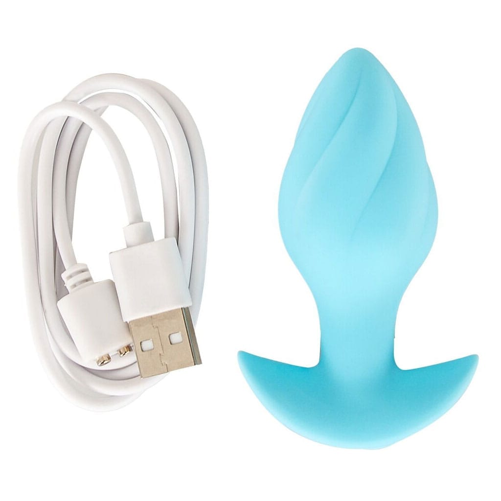 Cuties - Vibrerende Mini Buttplug Blauw opladen