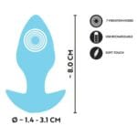 Cuties - Vibrerende Mini Buttplug Blauw informatie