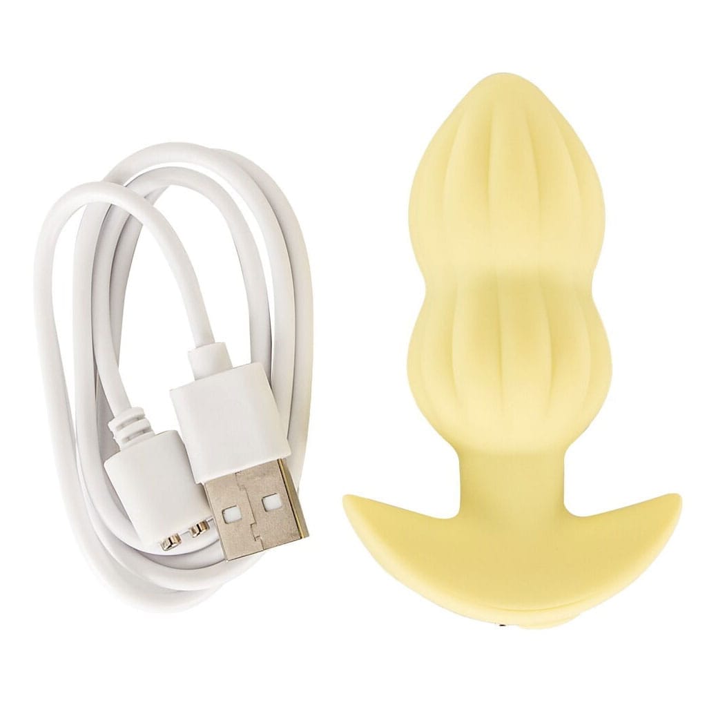 Cuties - Vibrerende Mini Buttplug Geel lader