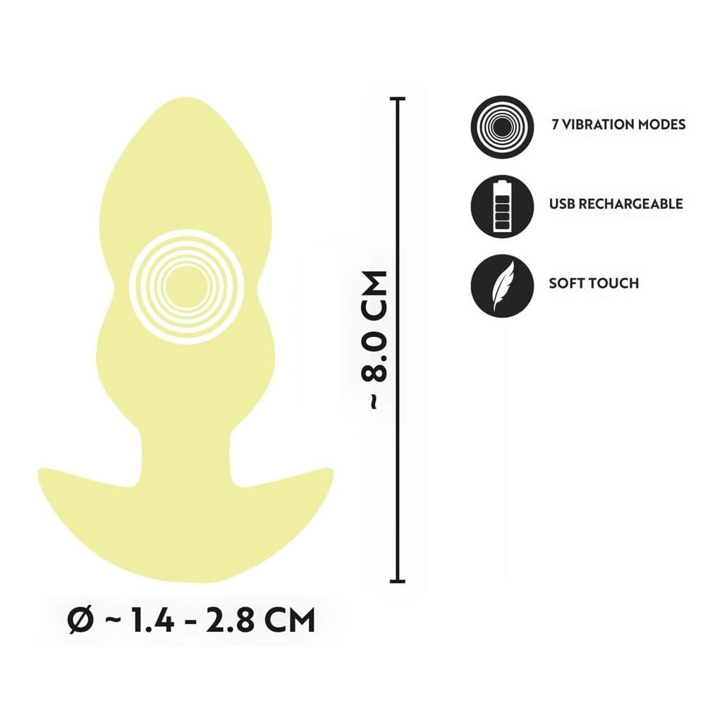 Cuties - Vibrerende Mini Buttplug Geel informatie