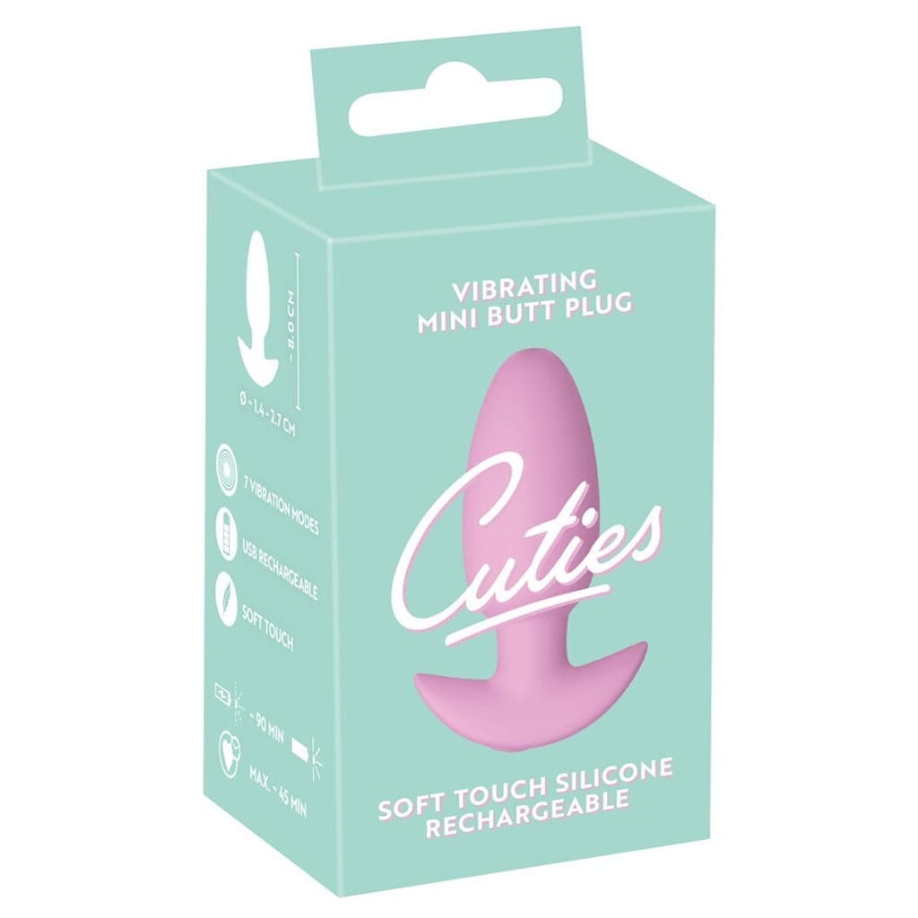 Cuties - Vibrerende Mini Buttplug Roze verpakking
