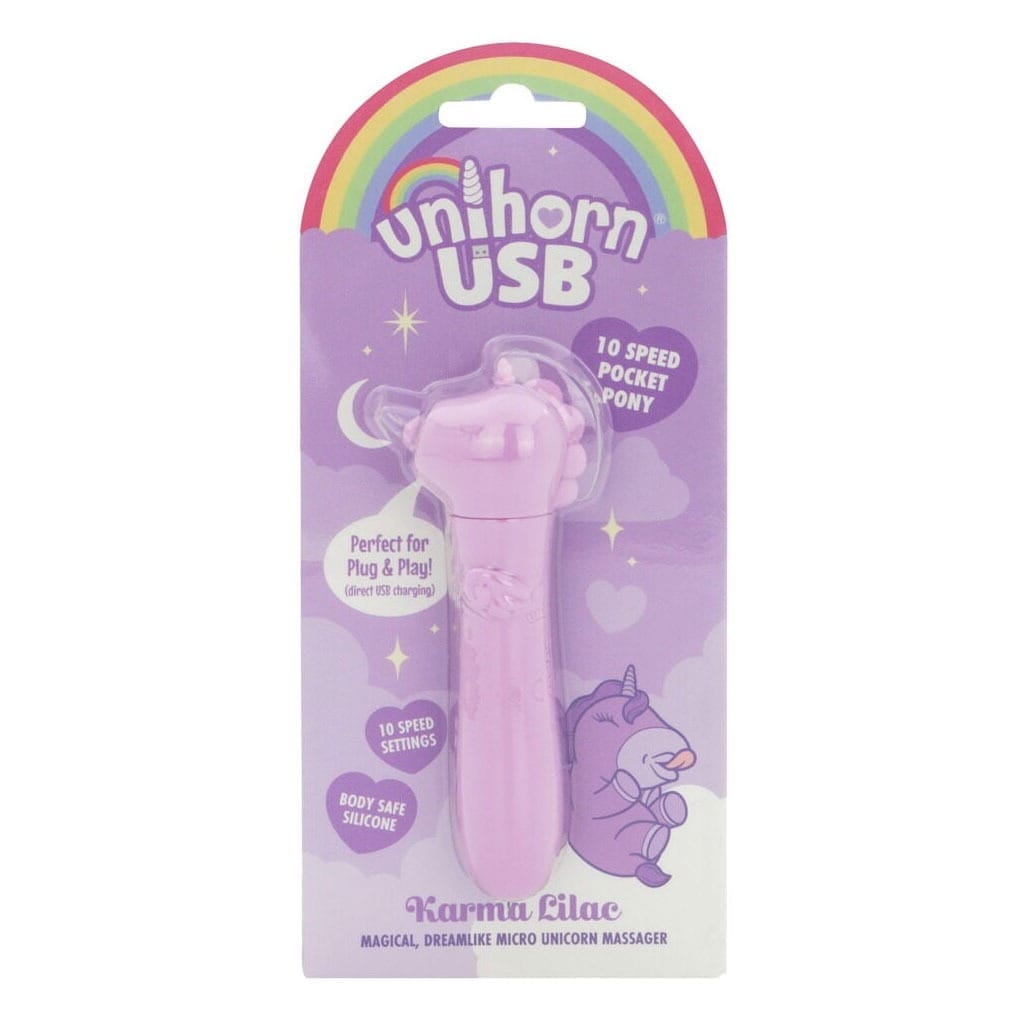 Unihorn - USB Bullet Vibrator Karma Lila verpakking