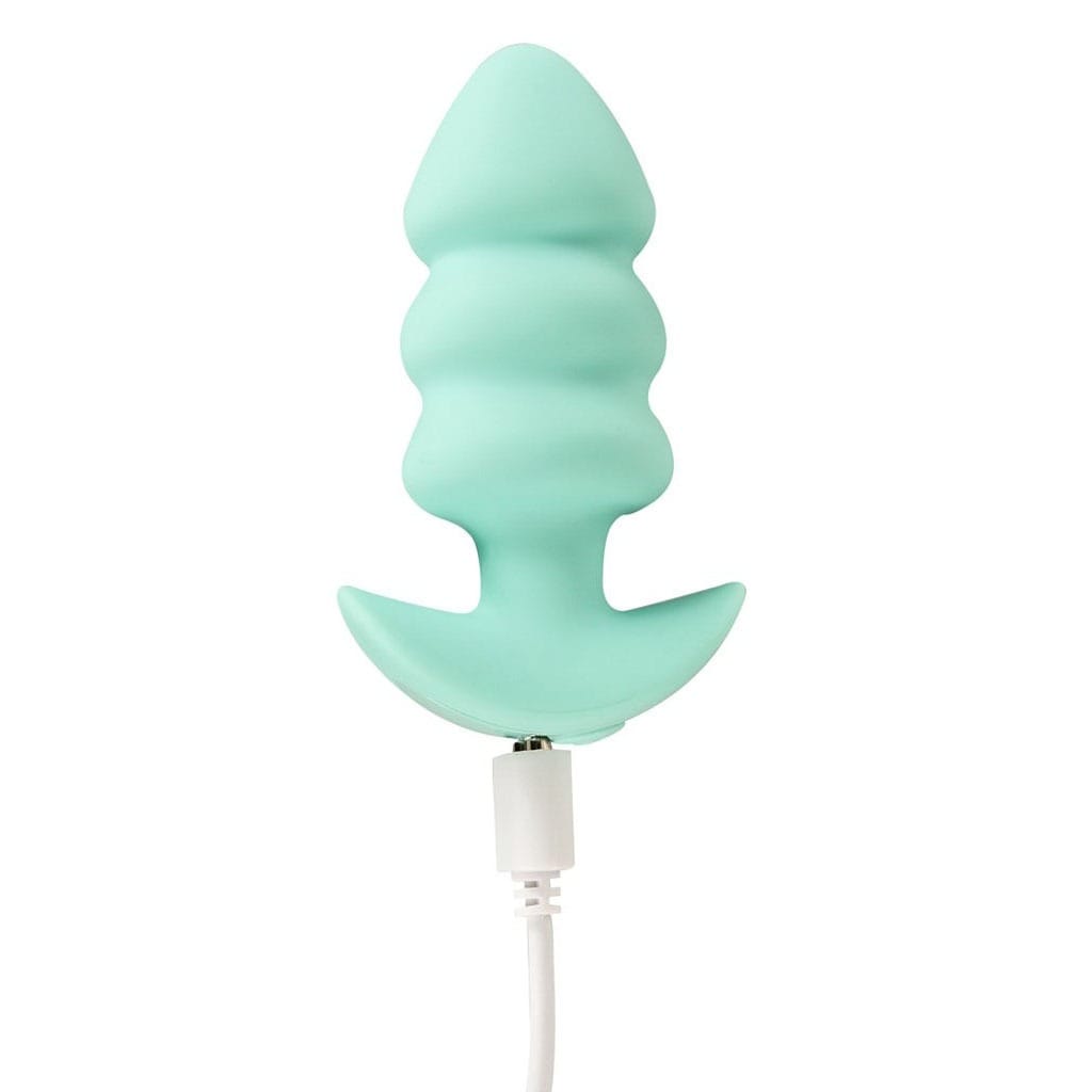 Cuties - Vibrerende Mini Buttplug Turquoise opladen
