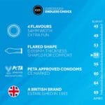 EXS MIXED flavored condooms smaakjes eigenschappen