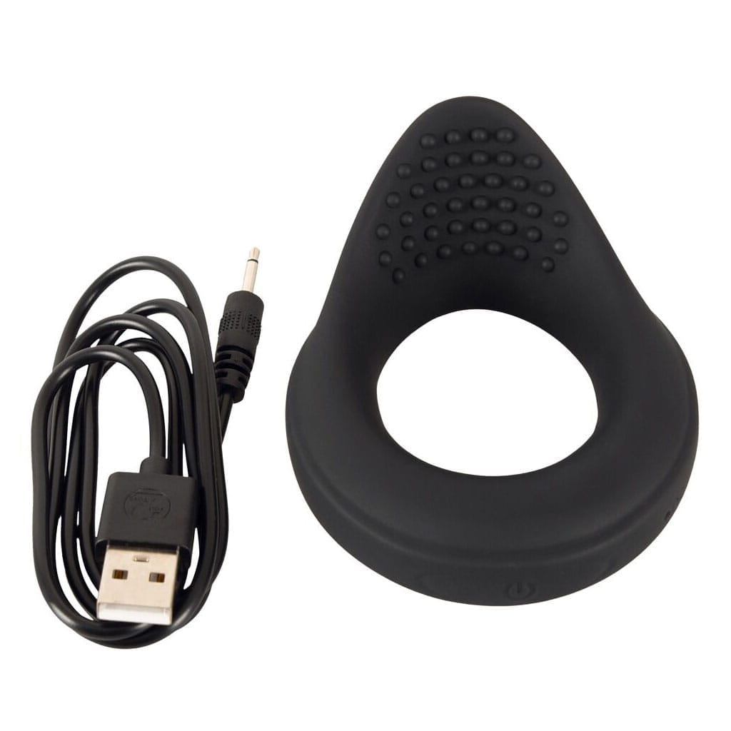 Rebel - Vibrerende Ballring Zwart oplader