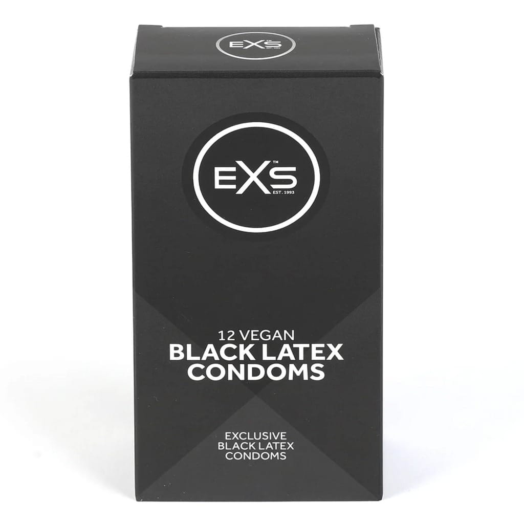 EXS Zwarte Latex Condooms – 12 Stuks