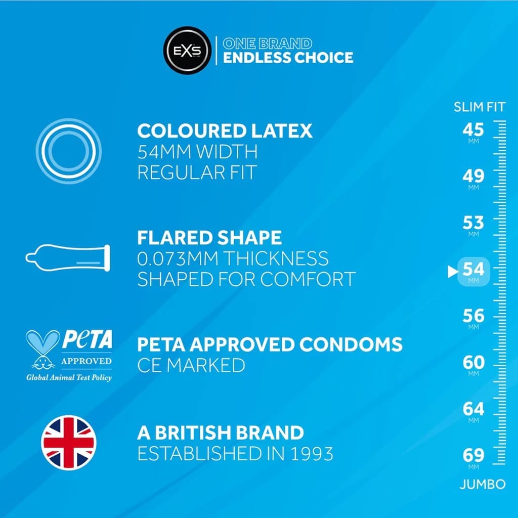 EXS - Zwarte Latex condooms