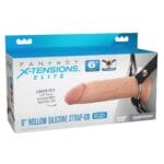 Fantasy X-Tensions - 6 Inch Siliconen Hollow Strap-On verpakking