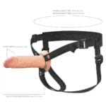 Fantasy X-Tensions - 6 Inch Siliconen Hollow Strap-On afmeting