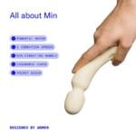 Dame - Min Mini Wand Vibrator Geel gebruik