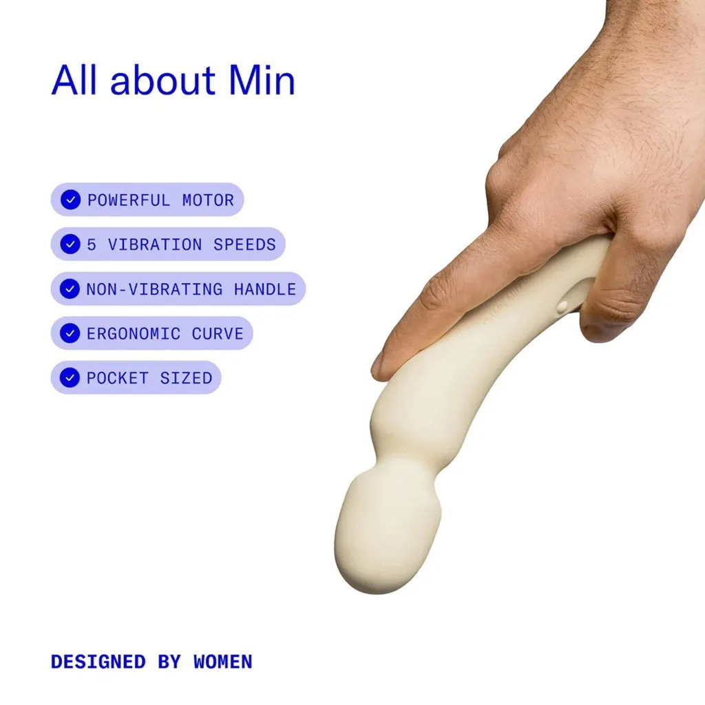 Dame - Min Mini Wand Vibrator Geel gebruik