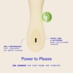 Dame - Min Mini Wand Vibrator Geel opladen