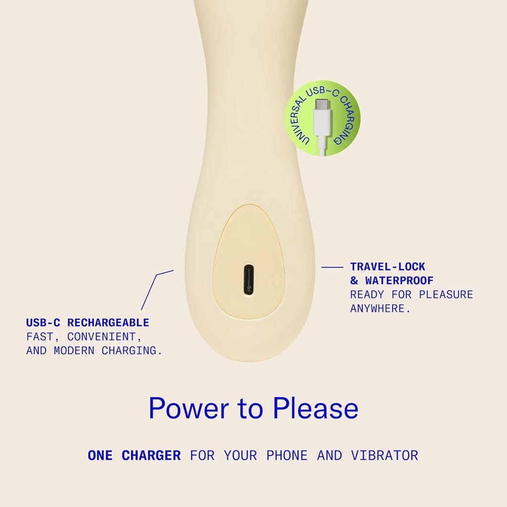 Dame - Min Mini Wand Vibrator Geel opladen