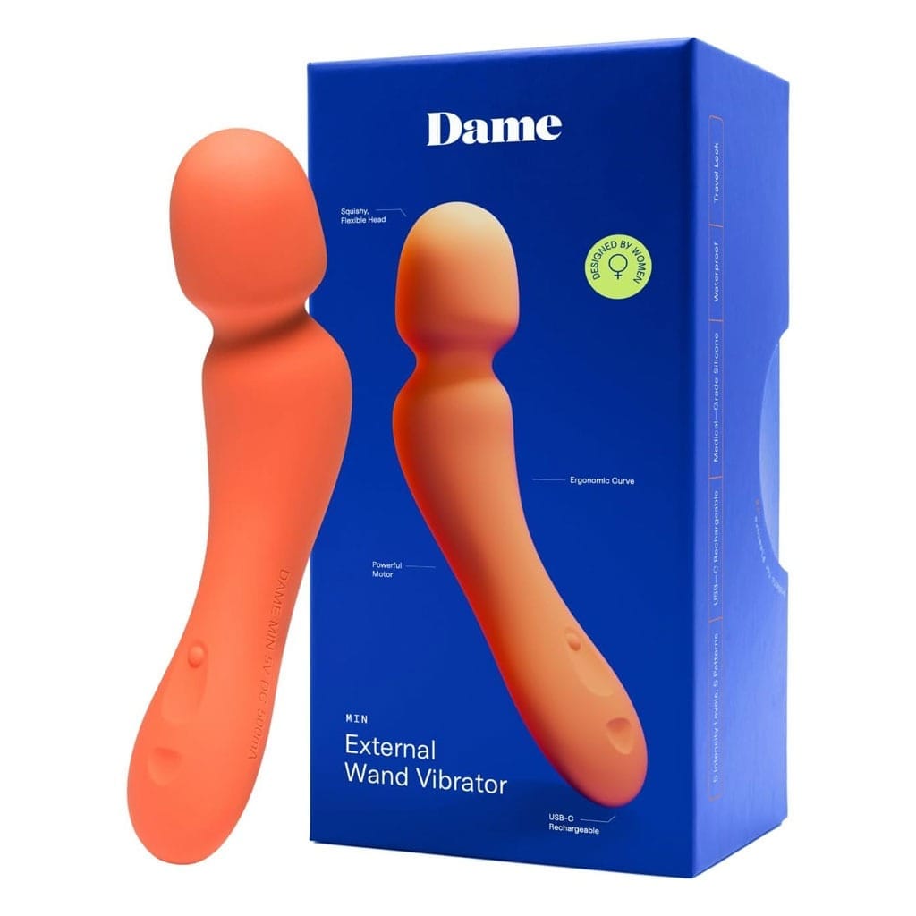 Dame - Min Mini Wand Vibrator Oranje doosje