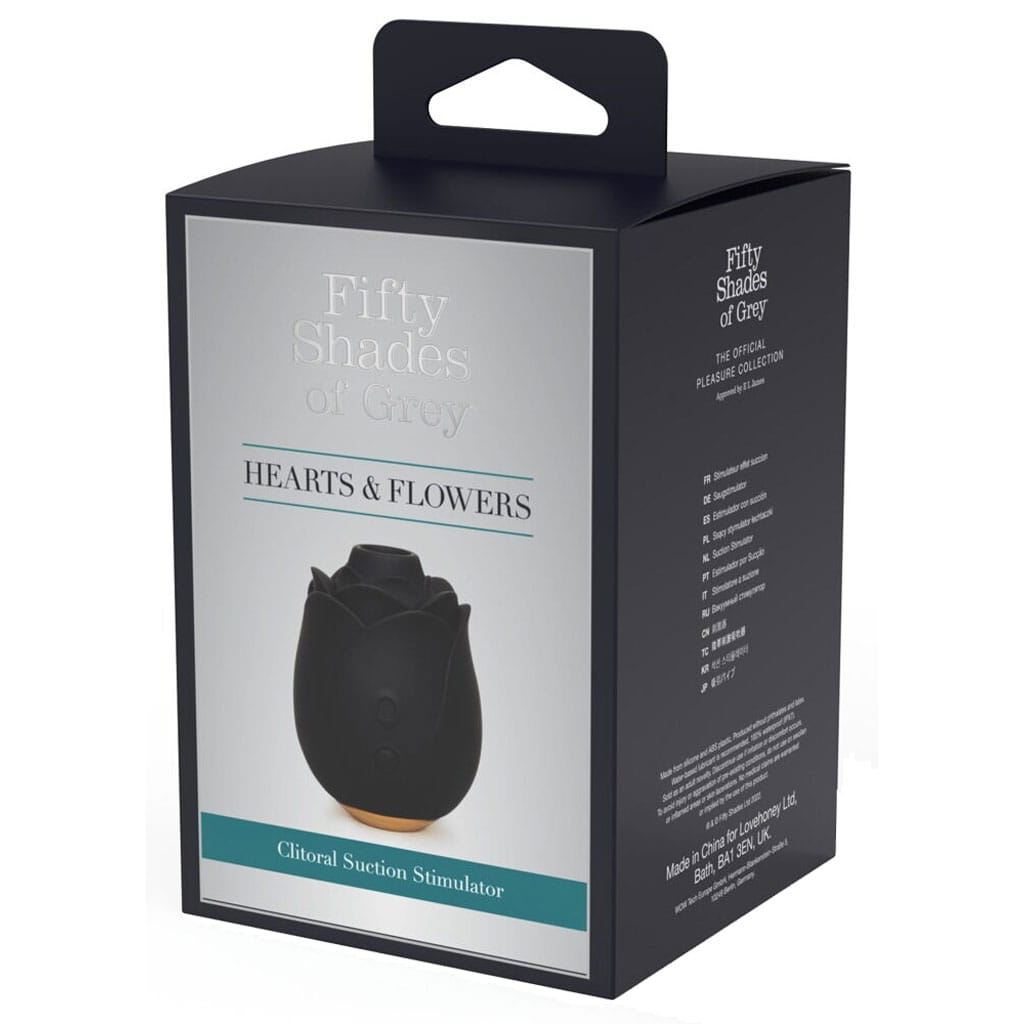 Fifty Shades of Grey - Roos Luchtdruk Vibrator Zwart verpakking