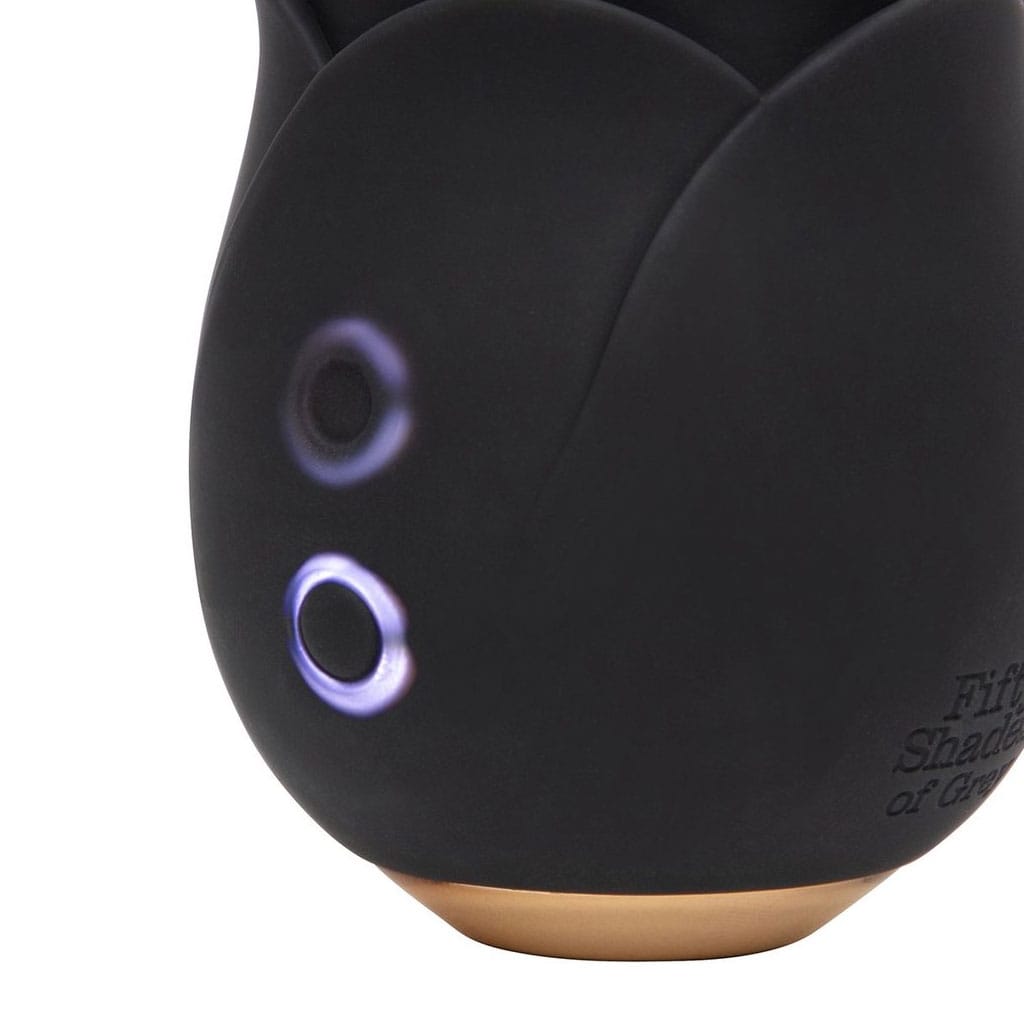 Fifty Shades of Grey - Roos Luchtdruk Vibrator Zwart knoppen