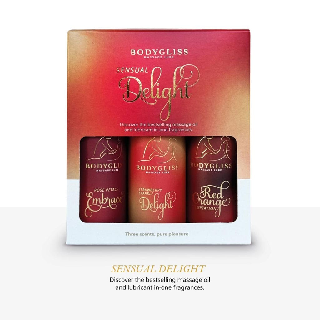 BodyGliss - Sensual Delight 3-pack - Travel Edition verpakking