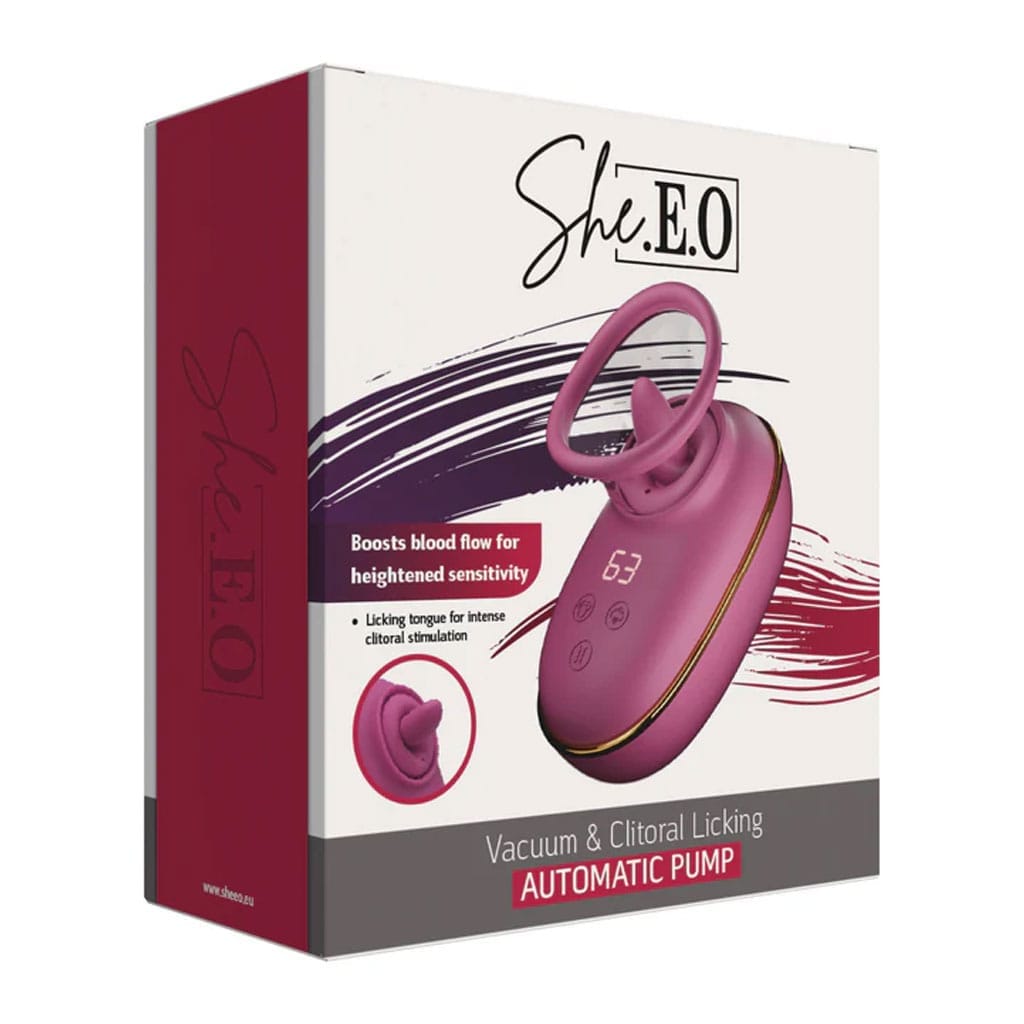 She.E.O - Automatisch Likkende Clitoris Pomp verpakking
