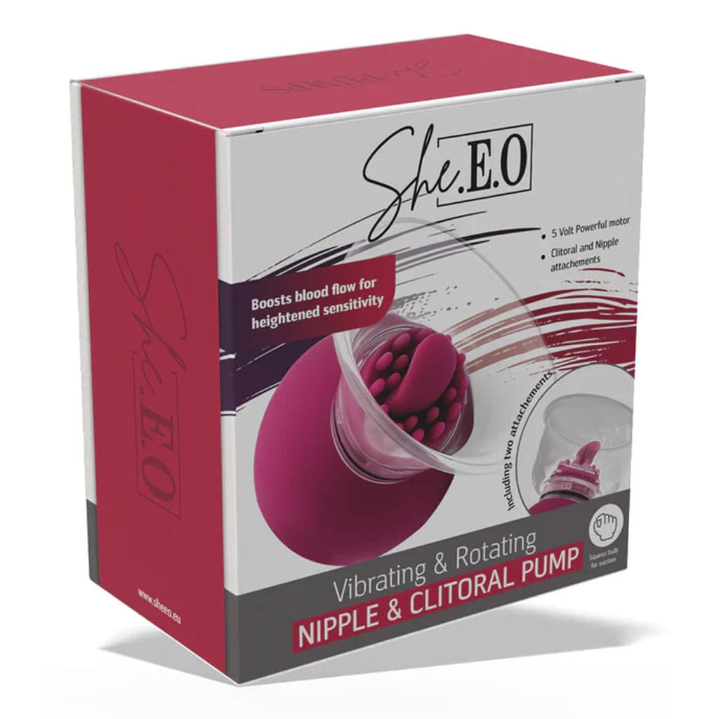 She.E.O - Roterende en Vibrerende Clitoris- en Tepelpomp doosje