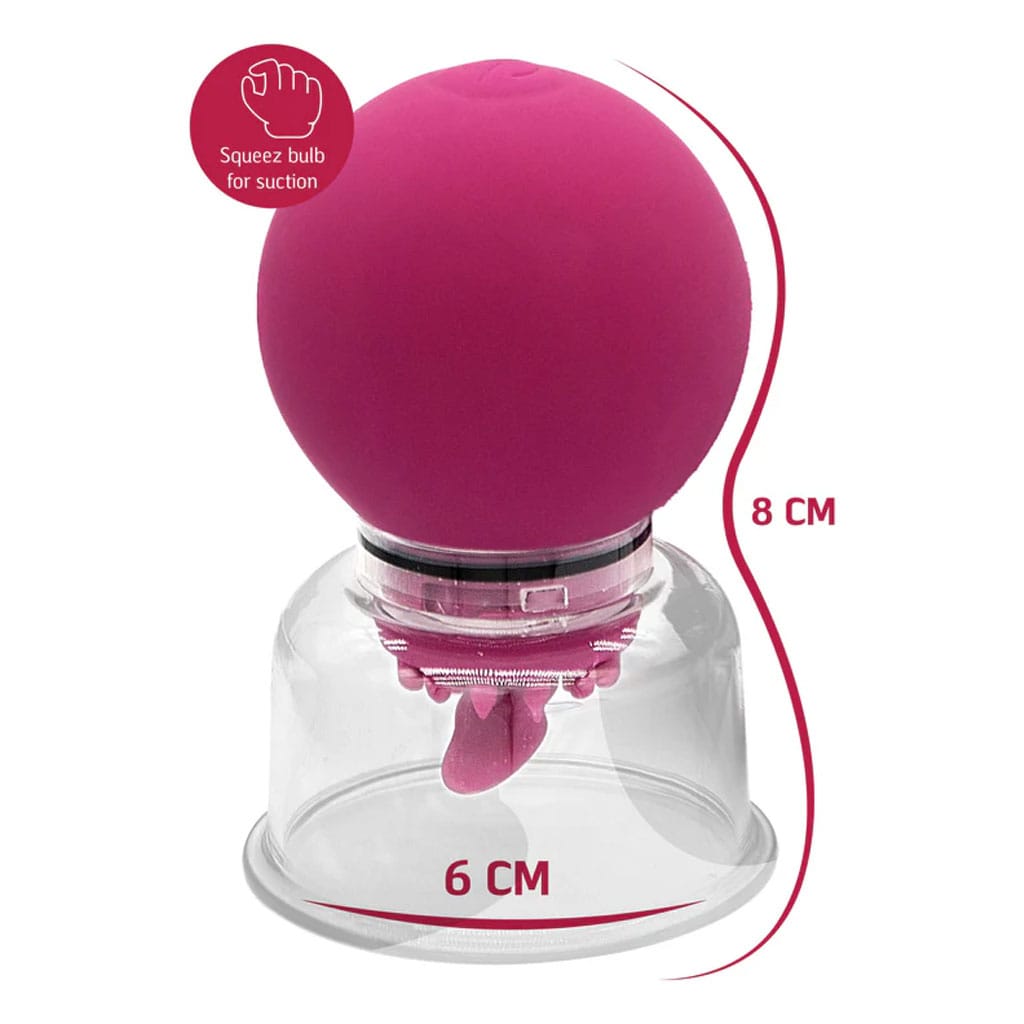 She.E.O - Roterende en Vibrerende Clitoris- en Tepelpomp lengte