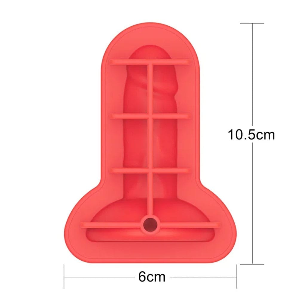LoveToy - Siliconen IJsblokjesvorm Mini Penis lengte
