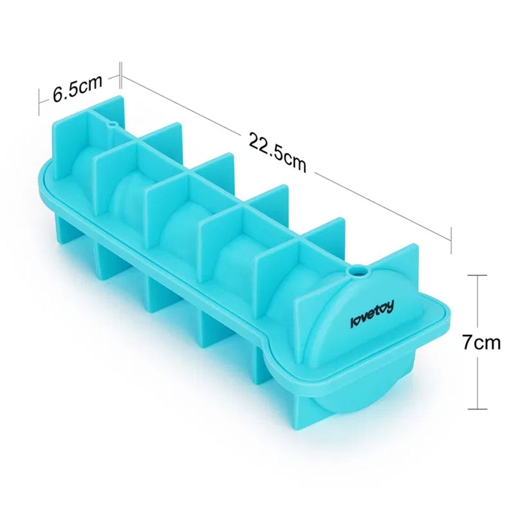 Lovetoy - Siliconen IJsblokjesvorm Realistische Penis afmeting