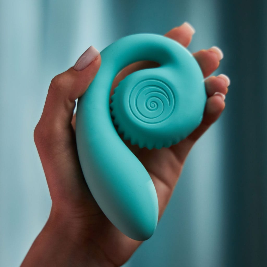 SVibe - Gizi Snail Dual G-Spot Vibrator - Turquoise lengte