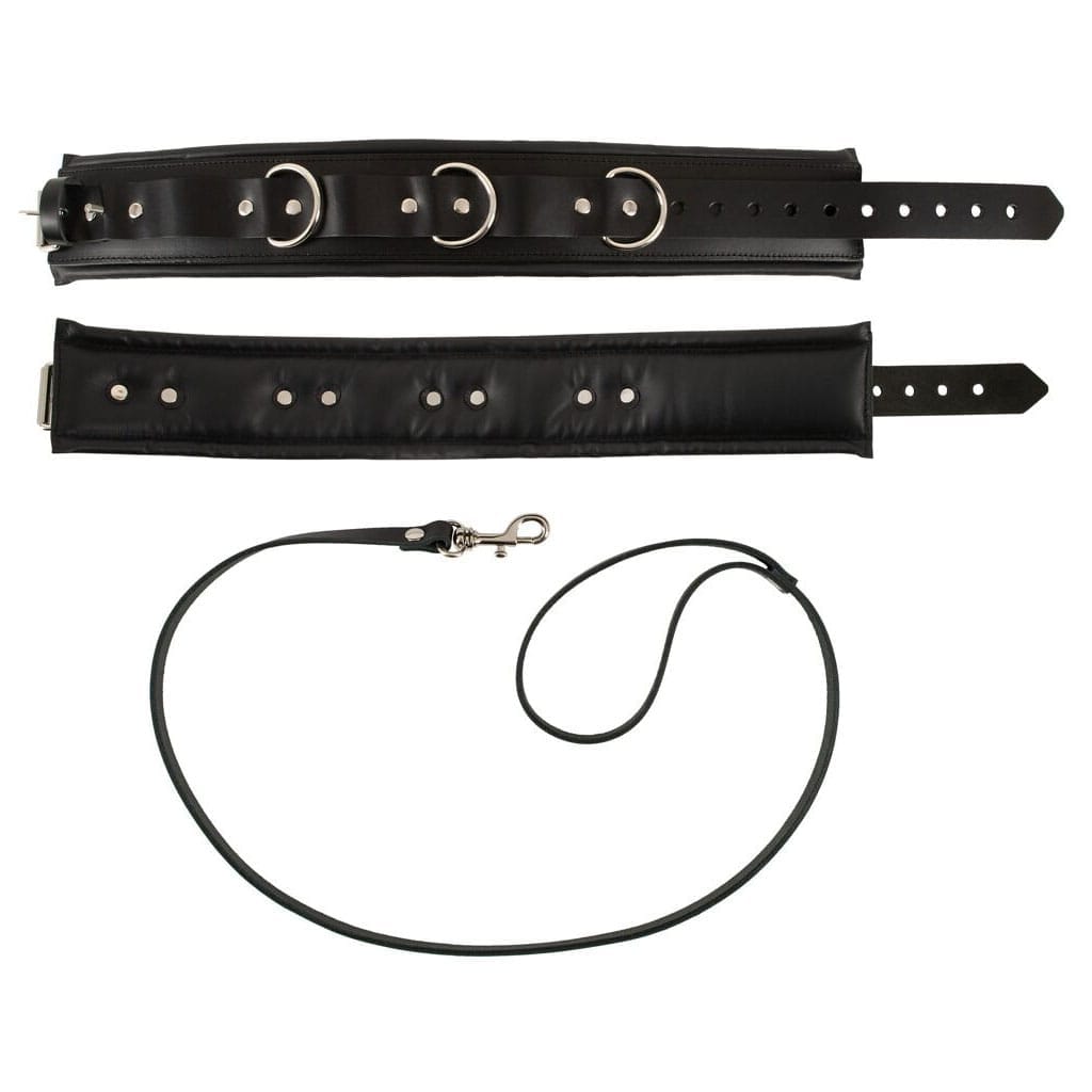 Zado - Leren Halsband met Riem inhoud